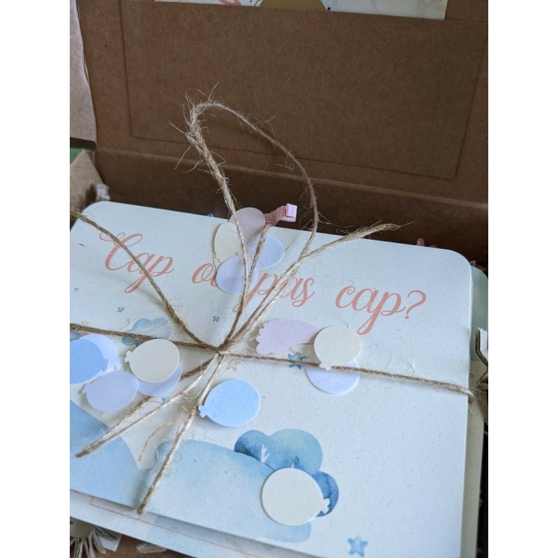 Box Cadeau Demande Parrain/Marraine I Annonce sexe bébé Option Aucun